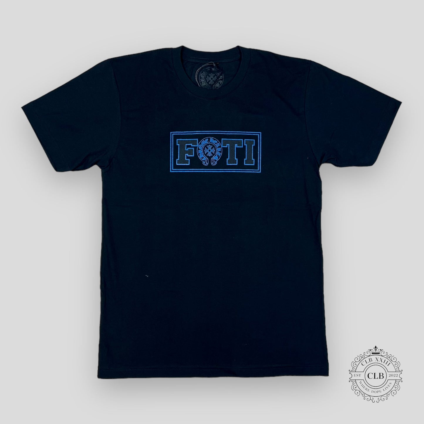 Chrome Hearts Foti Harris T-Shirt in Black / Blue