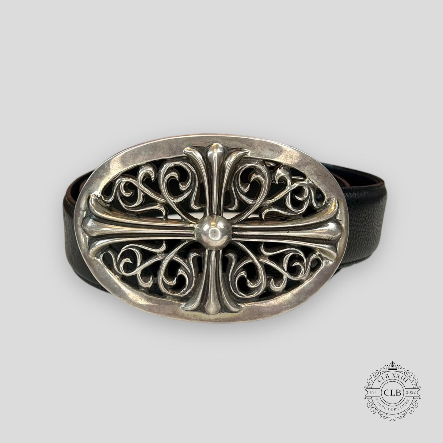 CHROME HEARTS OVAL CROSS BELT