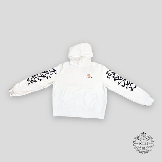 Amiri Bones Hoodie in White