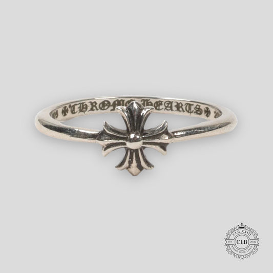 CHROME HEARTS THIN CROSS RING