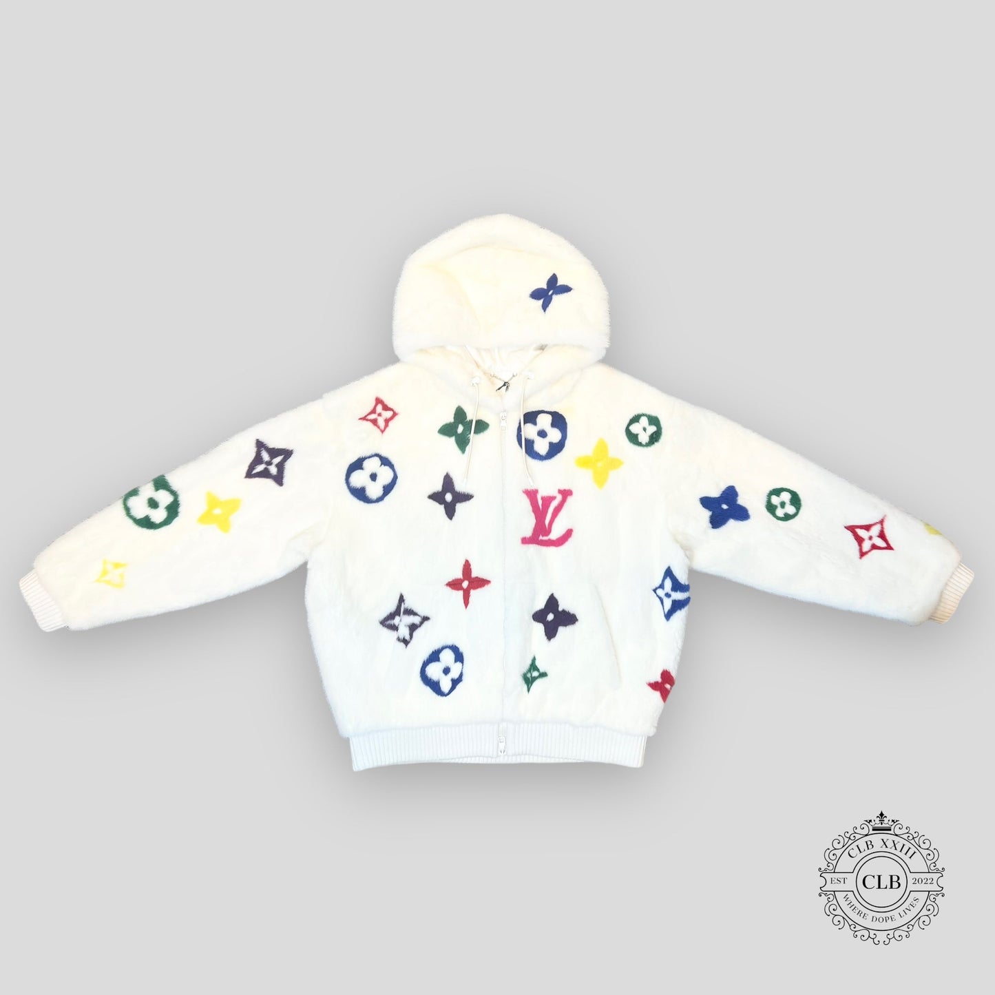 Louis Vuitton Multicolor Monogram Mink Jacket