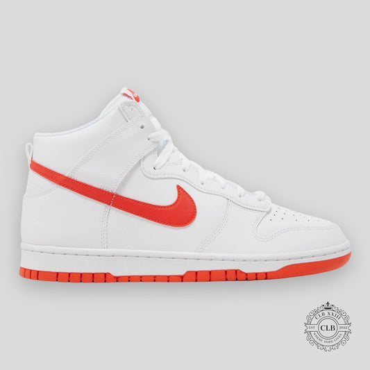 NIKE DUNK HIGH “WHITE PICANTE RED”