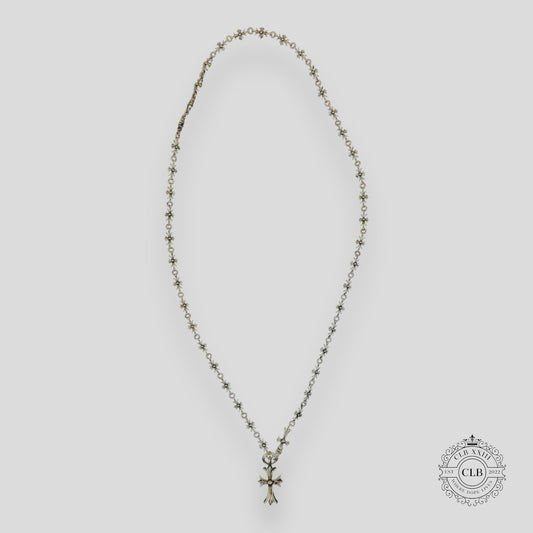 CHROME HEARTS MINI CROSS NECKLACE