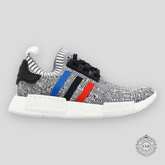 Adidas NMD R1 Tri-Color Stripes in White