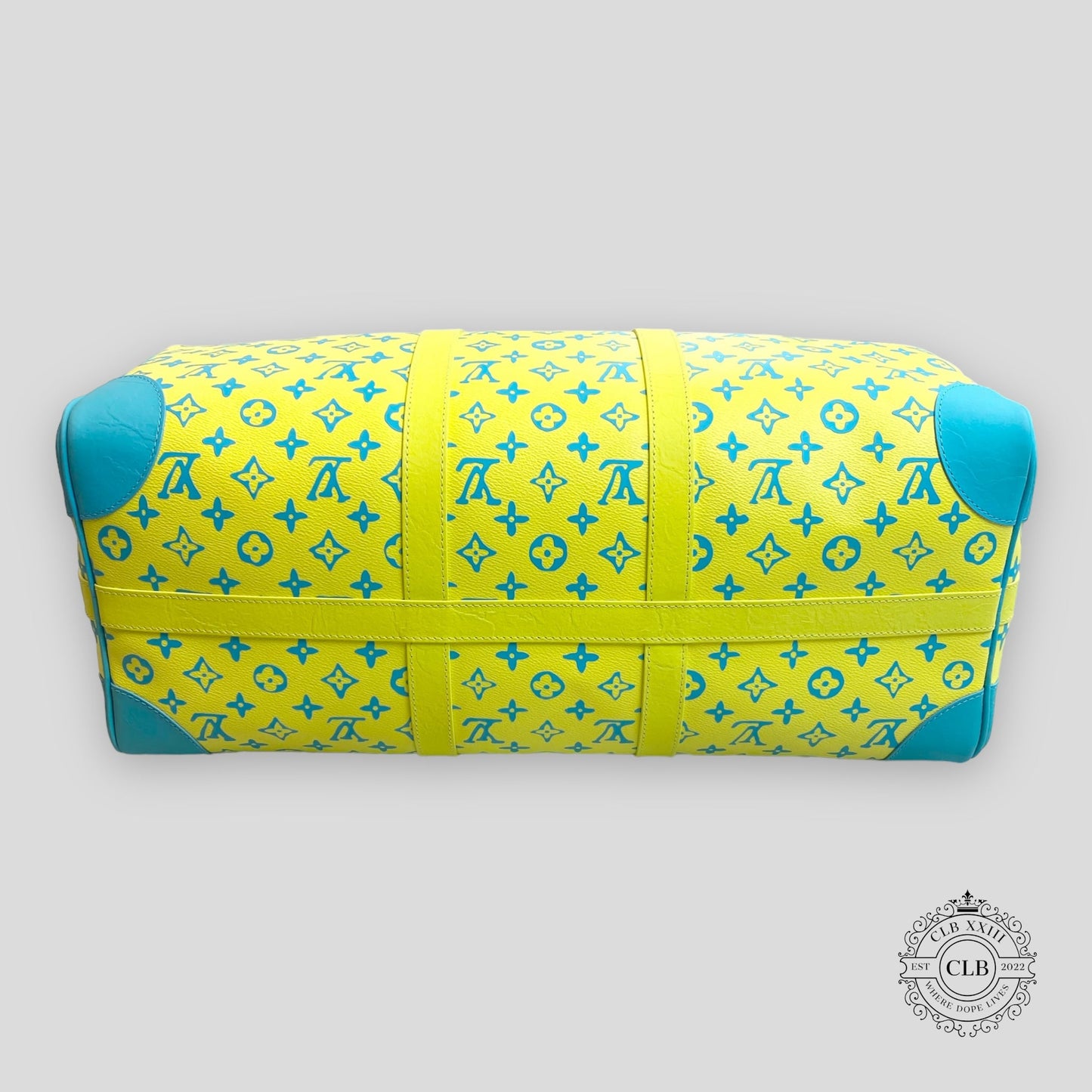 Louis Vuitton Lime Green Monogram Keepall Bandouliere 50