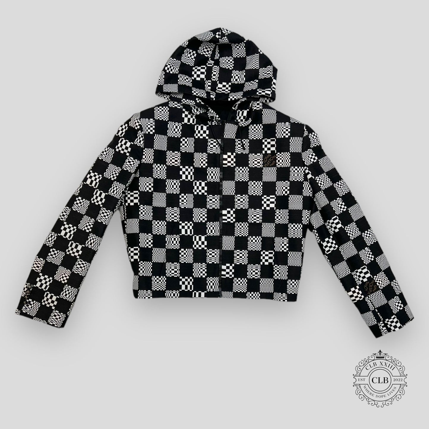 LOUIS VUITTON CONSTRUCTED HOODIE - BLACK