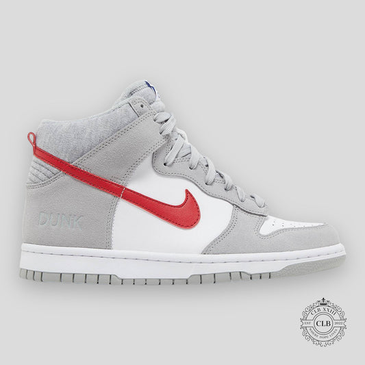 NIKE DUNK HIGH (GS) “ATHLETIC CLUB - GREY & RED”