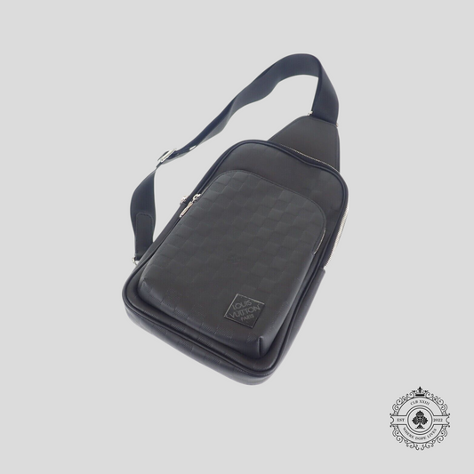 Louis Vuitton Avenue Embossed Slingbag in Black